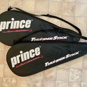 Two Prince Long-Body Tennis Racquet Bags (+2 Head Racquets)
